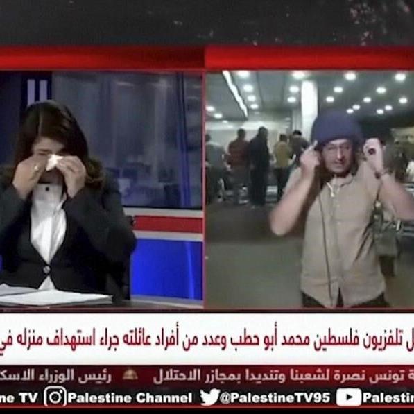 Emotional outburst on live TV from Gaza over death of reporter encapsulates collective grief